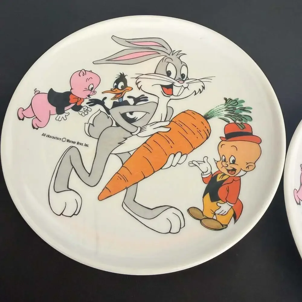 Vintage Lenox Ware Warner Bros. Looney Tunes Melamine Children's Plates 2